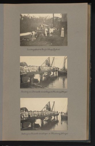 Landing place and arrival of new Chinese contract labourers for the Banka tin mining in Blinjoe