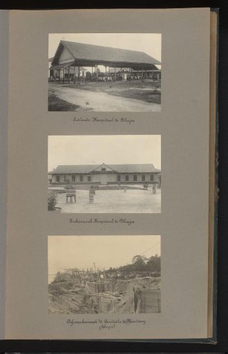 Hospital and drainage canal of the Bangka tin mining at Blinjoe