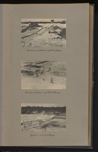 Steam dredger and mine in the mines of the Bangka tin mining at Blinjoe