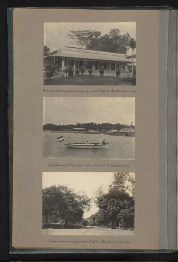 Residence of the chief of the Banka tin mining, refuge harbour in Muntok, and avenue for the chief's residence