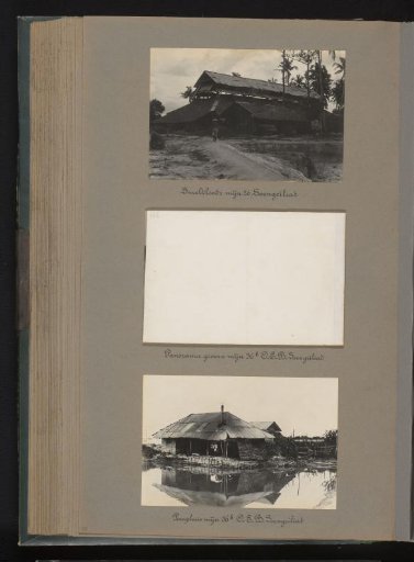 Smelting Shed, Pump House, and Panorama of a Mine of the Bangka Tin Mining Company at Soengeiliat