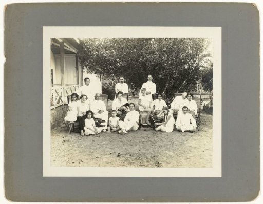 Portrait of the Boers Family with Staff