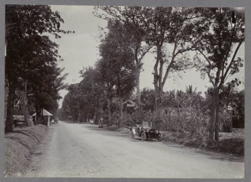 Car alongside a road