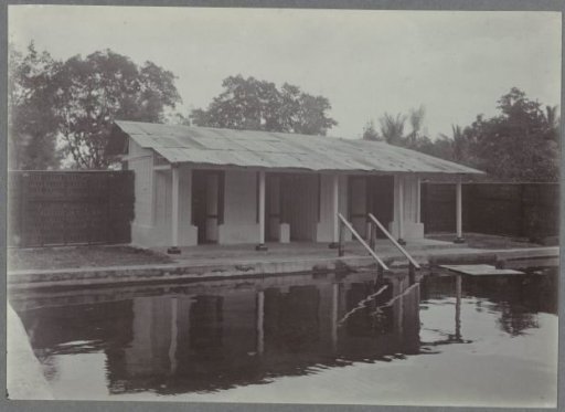Cottage with a pond