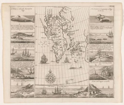 Map of Spitsbergen by Thomas Edge, 1625