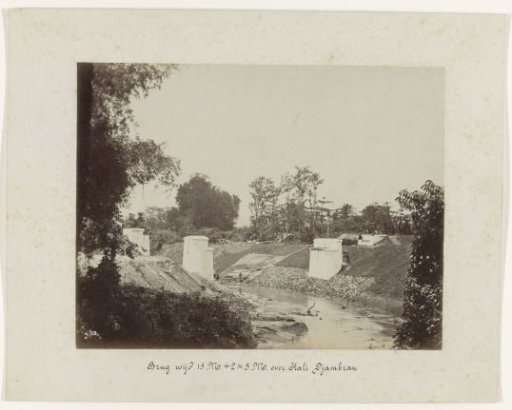 Bridge 15 M. + 2 x 5 M. Wide over Kali Djambran