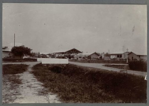 Warehouse in a village