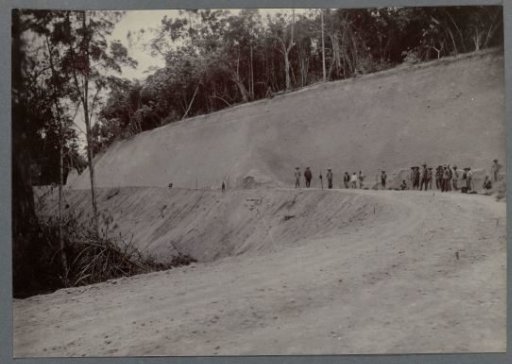Construction of the Road Along a Slope