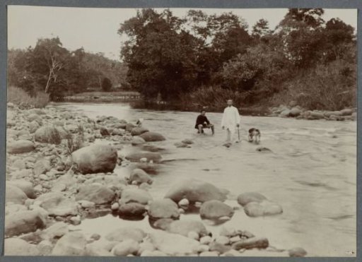 River with two men