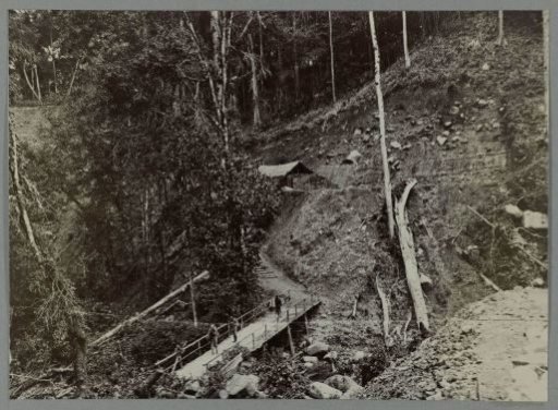 Commencement of the construction of the bridge over the Aroel Timbang Gadja