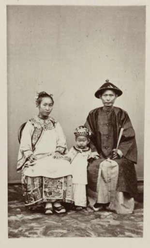 Chinese couple with child