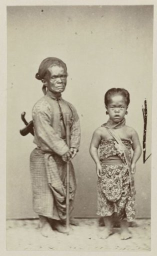 Portrait of two little people