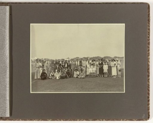 Costumed Football Team of the Central Office for Statistics in Batavia