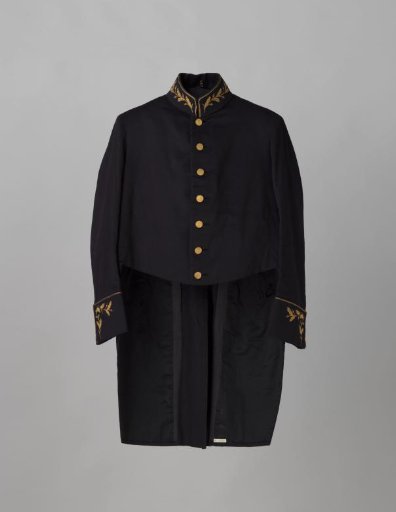 Jacket of the ceremonial costume of a member of the Erewacht during the inauguration of Queen Juliana