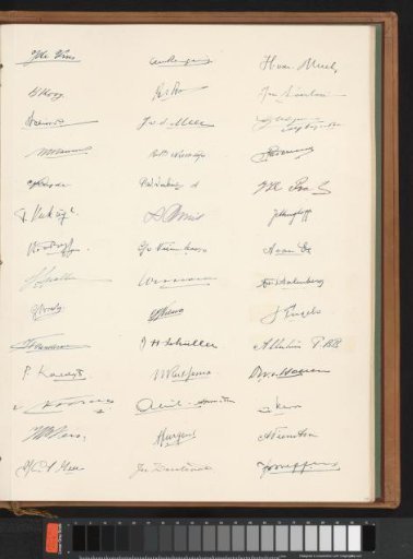 Sheet with signatures