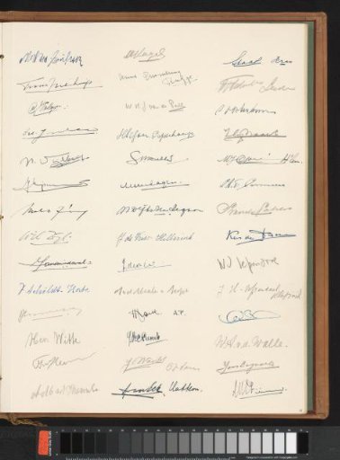 Sheet with signatures