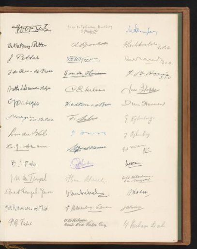 Sheet with signatures