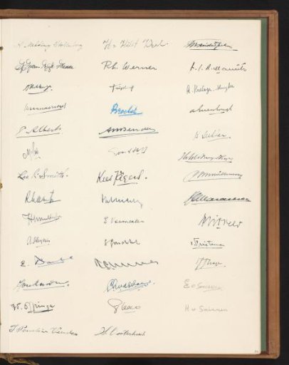 Sheet with signatures