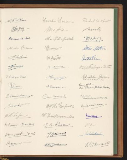 Sheet with signatures