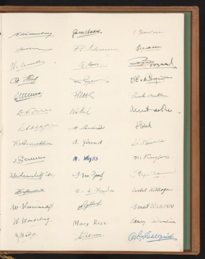 Sheet with signatures