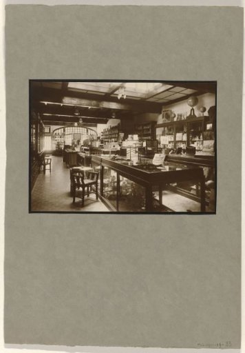Interior of the Deli Courant Shop in Medan