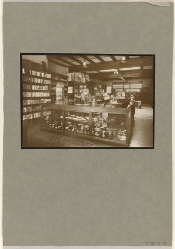 Interior of the Deli Courant Shop in Medan