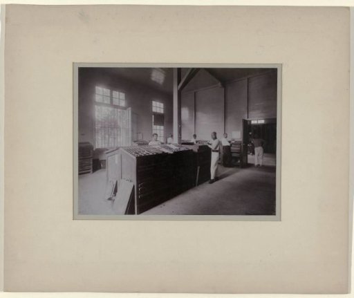 Typesetting Room of the Deli Courant in Medan