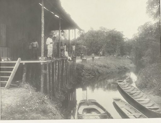 Veranda by a stream