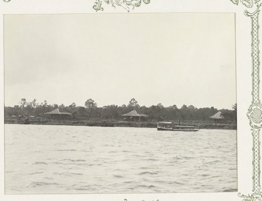 Buildings by a river