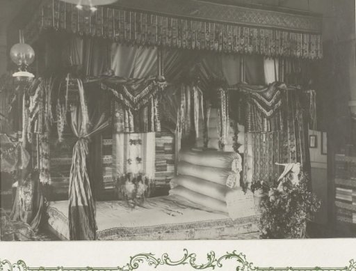 Bedroom with Decorated Bed
