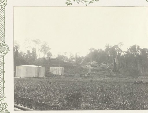 Oil Tanks and Drilling Tower