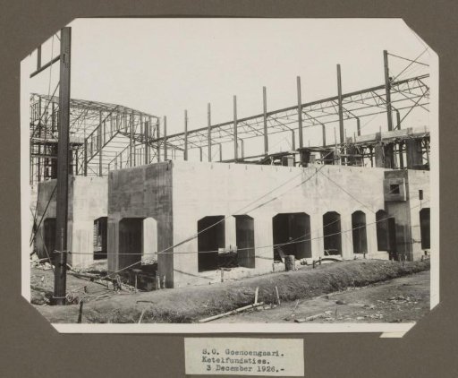 S.O. Goenoengsari. Boiler foundations. 3 December 1926.