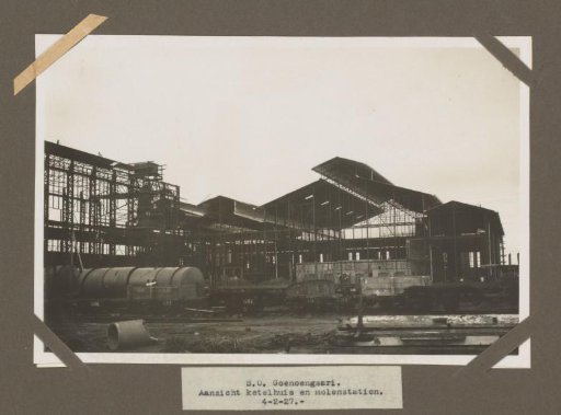 S.O. Goenoengsari. View of the boiler house and mill station. 4-2-27.