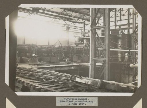 S.O. Goenoengsari. Sweetland press battery. 1 June 1927.