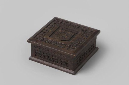 Wooden box belonging to an honorary medal of the Jakarta region