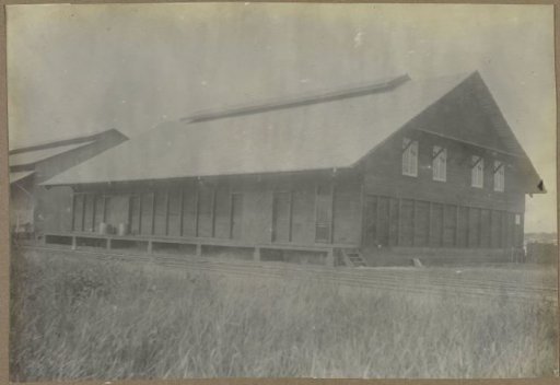 Wooden commercial building