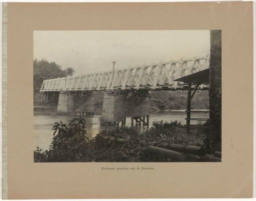 Iron Railway Bridge over the Enim River
