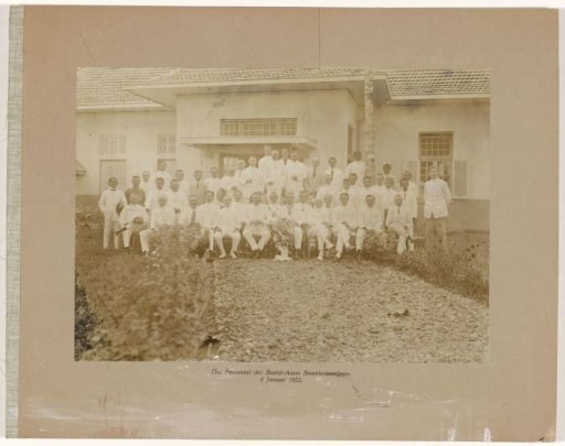 The Staff of the Boekit-Asam Coal Mines. 8 January 1922