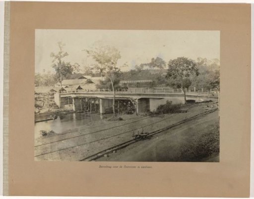 Concrete Bridge over the Enim River under Construction