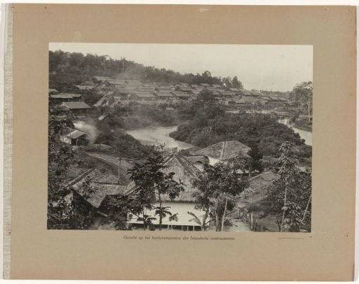 View of the Camp of the Javanese Contract Laborers