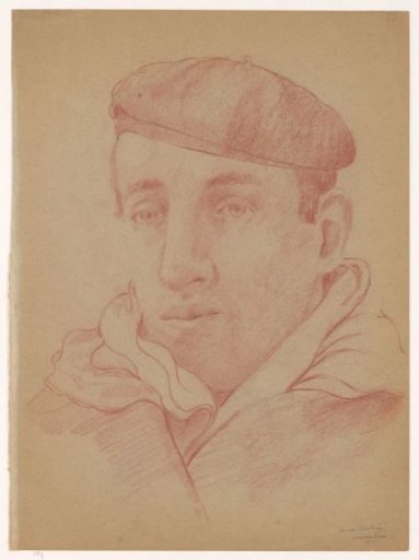 Self-portrait with Alpine hat: B-1-1, March 5