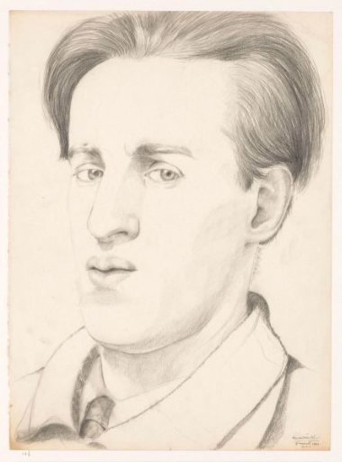 Self-portrait with necktie: B-1-1, March 9