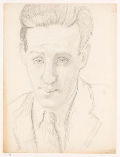 Self-portrait, face-on, April 1942
