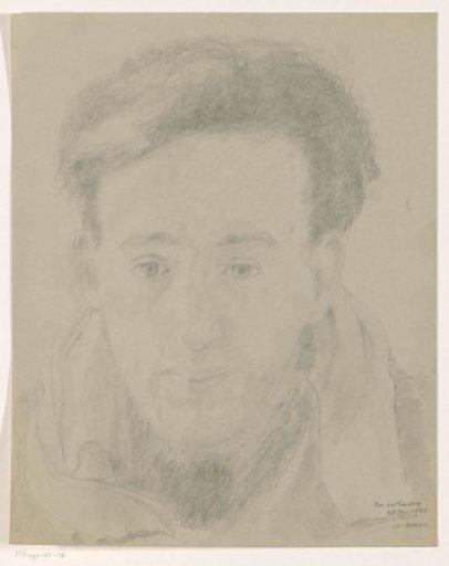 Self-portrait en face after visit: B-1-1, 28 January