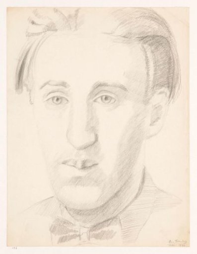 Self-portrait, en face with bow, May 1942