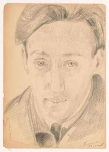 Self-portrait en face: B-1-1