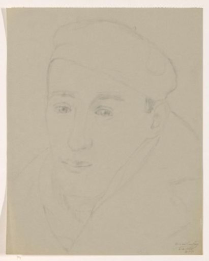 Self-Portrait with Cap: B-1-1, February 6