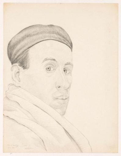 Self-portrait with cap: B-1-1, February 18