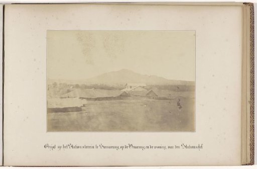 View of the Station Grounds at Semarang on the Venarang and the residence of the Station Master