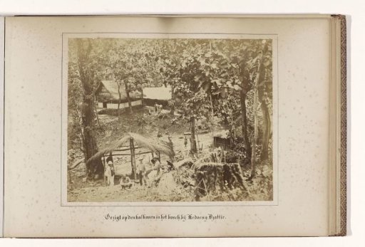 View of the lime kiln in the forest near Kedoeng-Djattie